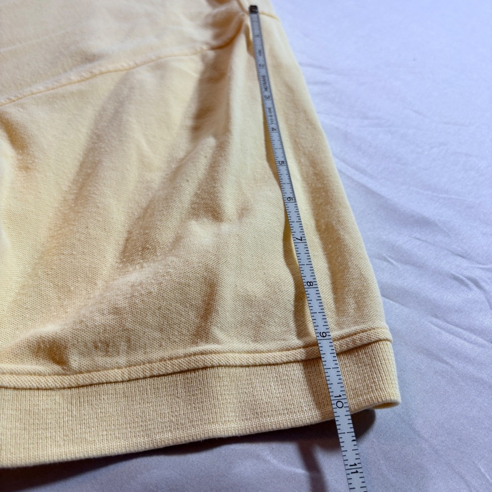 Caesars Palace Polo Shirt Men Large Yellow Cotton Pique Short Sleeve Casino Logo - Picture 8 of 8